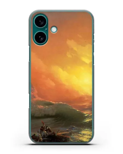 Чехол Девятый вал (Айвазовский Иван) силиконовый для iPhone 16 Plus