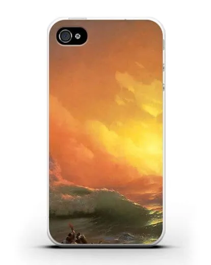 Чехол Девятый вал (Айвазовский Иван) силиконовый для iPhone 4/4s