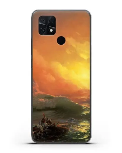 Чехол Девятый вал (Айвазовский Иван) силиконовый для Xiaomi Poco C40