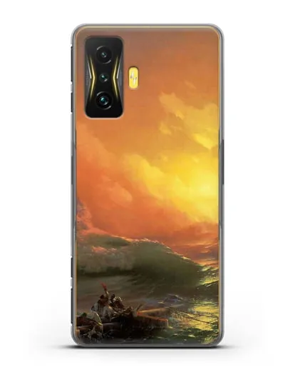 Чехол Девятый вал (Айвазовский Иван) силиконовый для Xiaomi Poco F4 GT