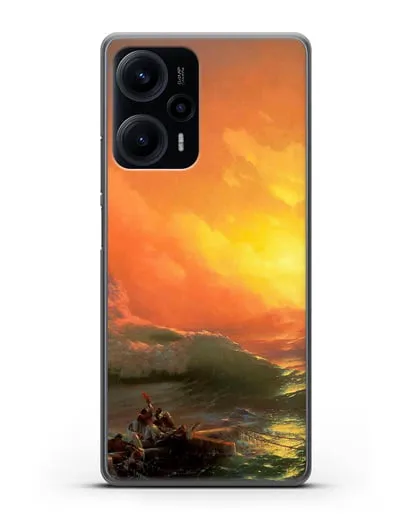 Чехол Девятый вал (Айвазовский Иван) силиконовый для Xiaomi Poco F5