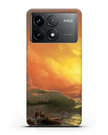 Чехол Девятый вал (Айвазовский Иван) силиконовый для Xiaomi Poco F6 Pro