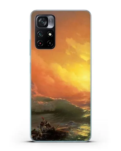 Чехол Девятый вал (Айвазовский Иван) силиконовый для Xiaomi Poco M4 Pro 5G
