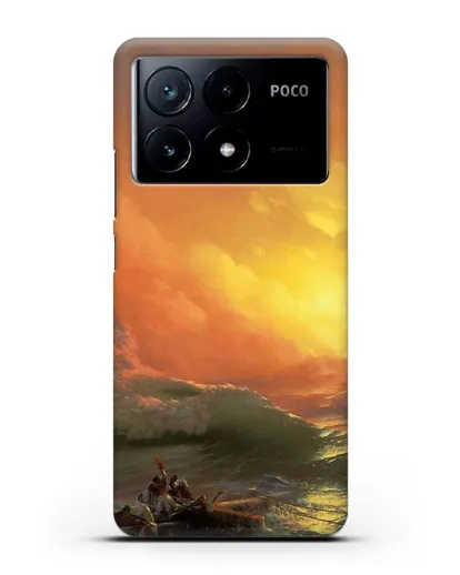 Чехол Девятый вал (Айвазовский Иван) силиконовый для Xiaomi Poco X6 Pro