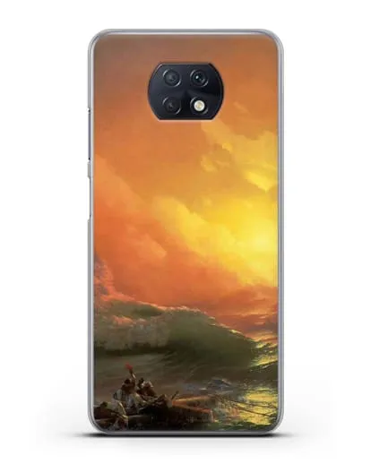Чехол Девятый вал (Айвазовский Иван) силиконовый для Xiaomi Redmi Note 9T