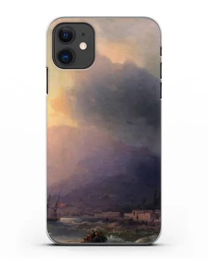 Чехол Приморский город. Вид Ялты (Айвазовский Иван) силиконовый для iPhone 11
