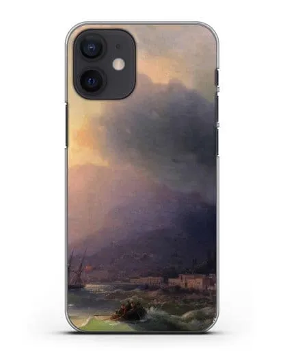 Чехол Приморский город. Вид Ялты (Айвазовский Иван) силиконовый для iPhone 12 mini