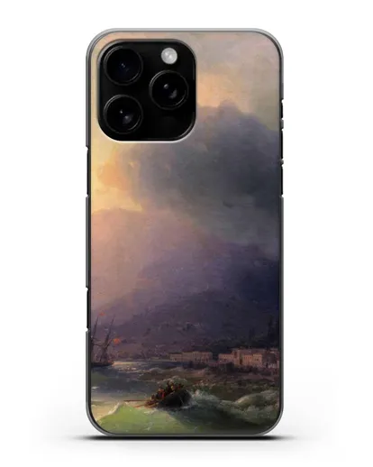 Чехол Приморский город. Вид Ялты (Айвазовский Иван) силиконовый для iPhone 16 Pro Max