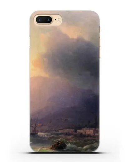 Чехол Приморский город. Вид Ялты (Айвазовский Иван) силиконовый для iPhone 8 Plus