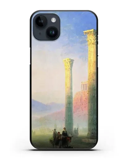 Чехол Афинский Акрополь (Айвазовский Иван) силиконовый для iPhone 14 Plus