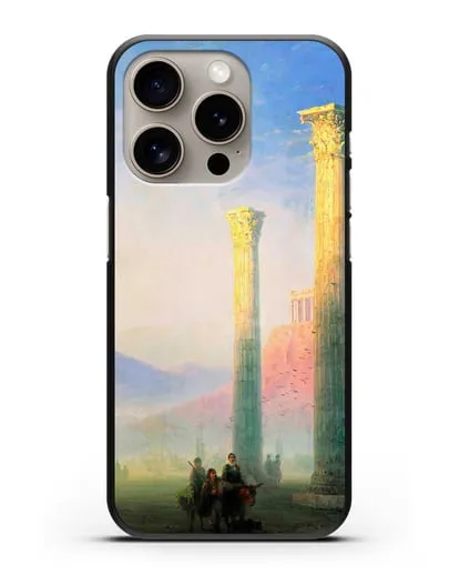 Чехол Афинский Акрополь (Айвазовский Иван) силиконовый для iPhone 15 Pro