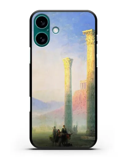 Чехол Афинский Акрополь (Айвазовский Иван) силиконовый для iPhone 16 Plus