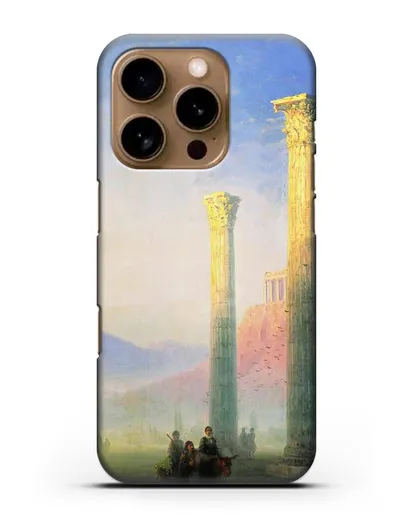 Чехол Афинский Акрополь (Айвазовский Иван) силиконовый для iPhone 16 Pro