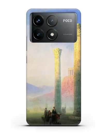 Чехол Афинский Акрополь (Айвазовский Иван) силиконовый для Xiaomi Poco F6 Pro