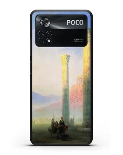 Чехол Афинский Акрополь (Айвазовский Иван) силиконовый для Xiaomi Poco X4 Pro