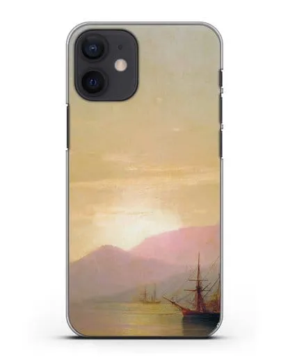 Чехол Суда на рейде (Айвазовский Иван) силиконовый для iPhone 12 mini