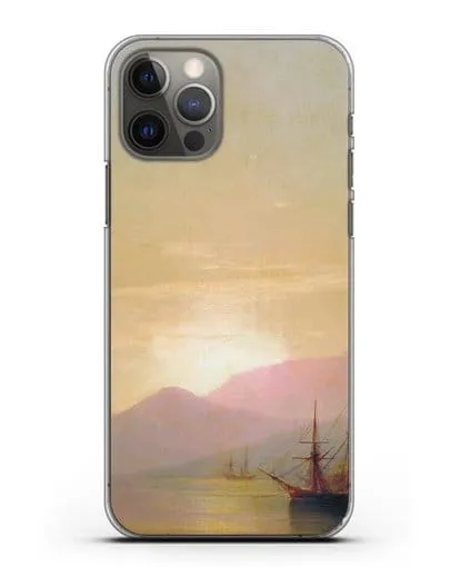 Чехол Суда на рейде (Айвазовский Иван) силиконовый для iPhone 12 Pro