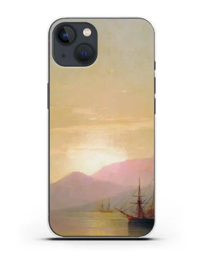 Чехол Суда на рейде (Айвазовский Иван) силиконовый для iPhone 13