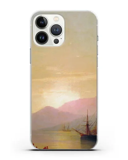 Чехол Суда на рейде (Айвазовский Иван) силиконовый для iPhone 13 Pro Max