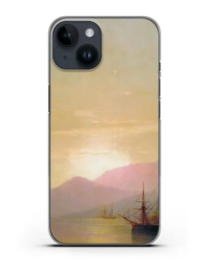 Чехол Суда на рейде (Айвазовский Иван) силиконовый для iPhone 14