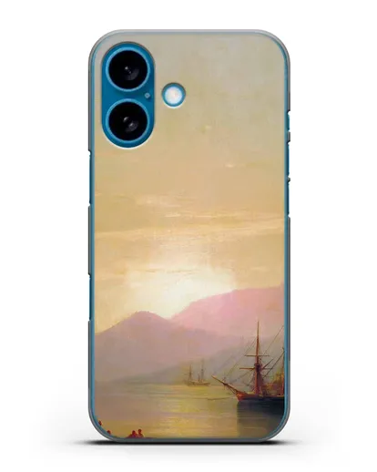 Чехол Суда на рейде (Айвазовский Иван) силиконовый для iPhone 16