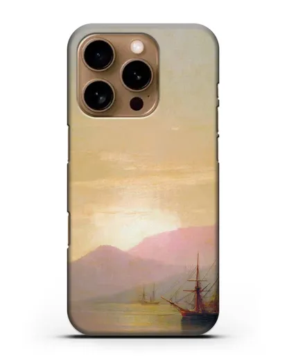 Чехол Суда на рейде (Айвазовский Иван) силиконовый для iPhone 16 Pro