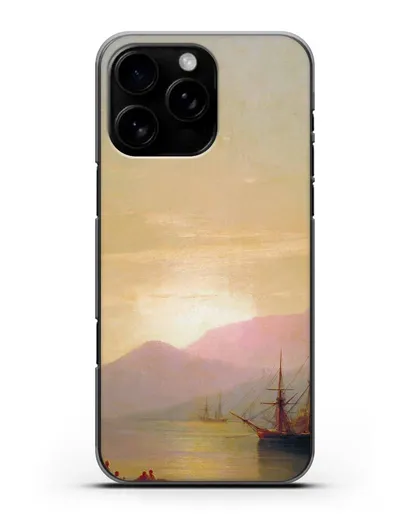 Чехол Суда на рейде (Айвазовский Иван) силиконовый для iPhone 16 Pro Max