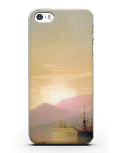 Чехол Суда на рейде (Айвазовский Иван) силиконовый для iPhone 5/5s/SE