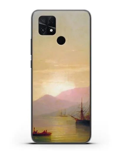 Чехол Суда на рейде (Айвазовский Иван) силиконовый для Xiaomi Poco C40
