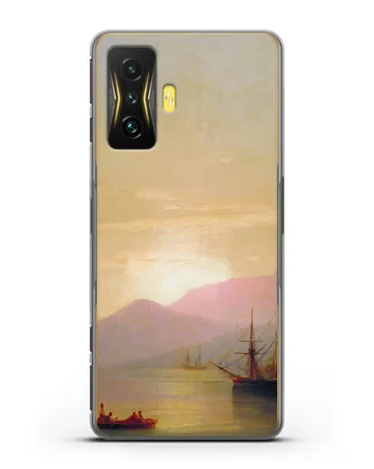 Чехол Суда на рейде (Айвазовский Иван) силиконовый для Xiaomi Poco F4 GT