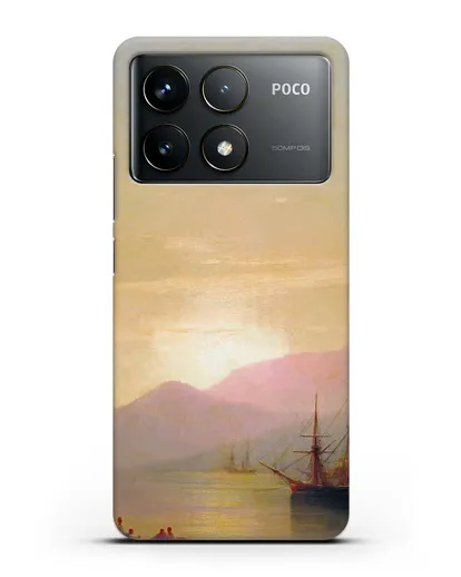 Чехол Суда на рейде (Айвазовский Иван) силиконовый для Xiaomi Poco F6 Pro