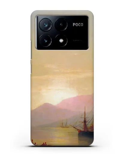 Чехол Суда на рейде (Айвазовский Иван) силиконовый для Xiaomi Poco X6 Pro