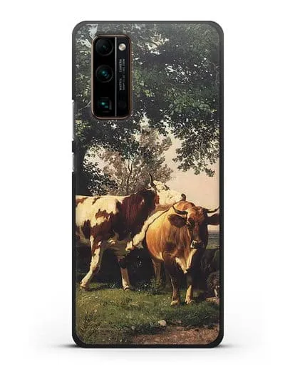Чехол Стадо под деревьями (Шишкин Иван) силиконовый для Honor 30 Pro Plus