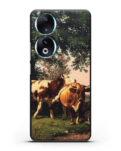 Чехол Стадо под деревьями (Шишкин Иван) силиконовый для Honor 90