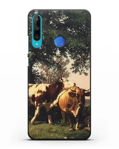 Чехол Стадо под деревьями (Шишкин Иван) силиконовый для Honor 9C