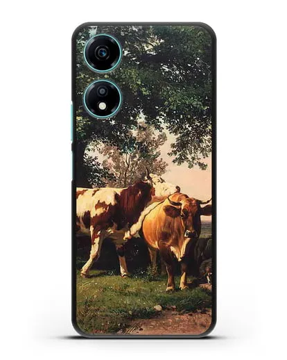 Чехол Стадо под деревьями (Шишкин Иван) силиконовый для Honor X5 Plus