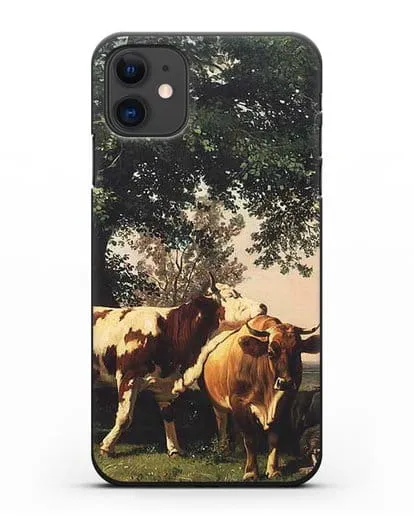 Чехол Стадо под деревьями (Шишкин Иван) силиконовый для iPhone 11