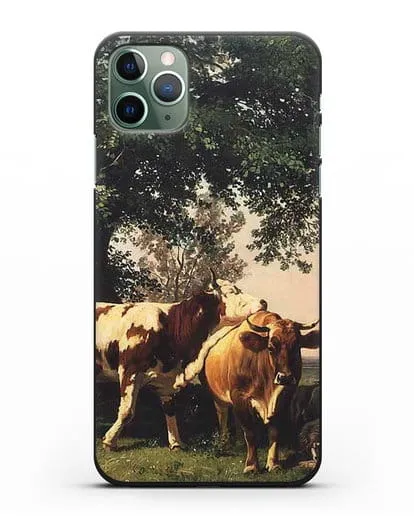 Чехол Стадо под деревьями (Шишкин Иван) силиконовый для iPhone 11 Pro