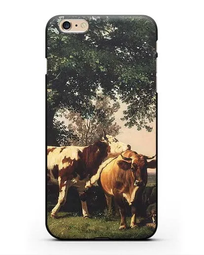 Чехол Стадо под деревьями (Шишкин Иван) силиконовый для iPhone 6 Plus