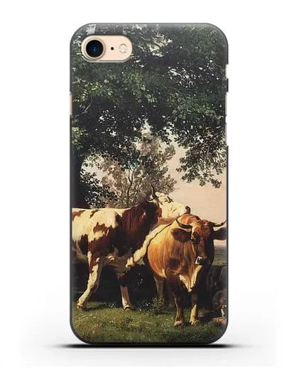 Чехол Стадо под деревьями (Шишкин Иван) силиконовый для iPhone 7