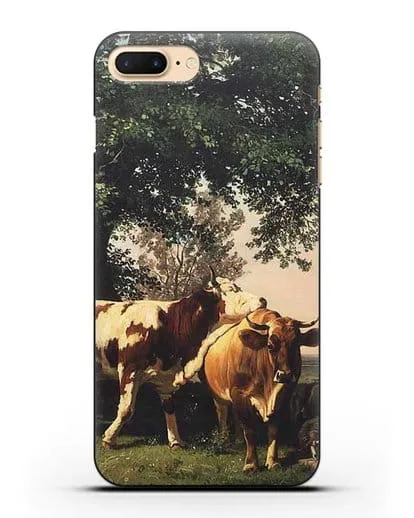 Чехол Стадо под деревьями (Шишкин Иван) силиконовый для iPhone 7 Plus