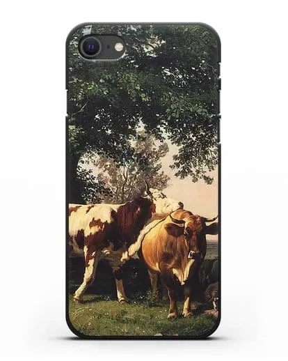 Чехол Стадо под деревьями (Шишкин Иван) силиконовый для iPhone SE 2020