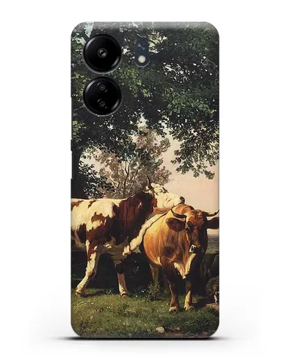 Чехол Стадо под деревьями (Шишкин Иван) силиконовый для Xiaomi Poco C65