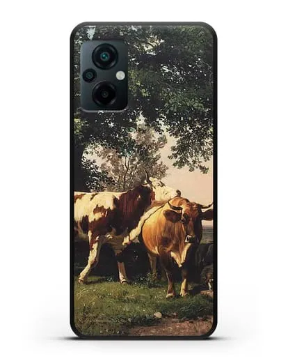 Чехол Стадо под деревьями (Шишкин Иван) силиконовый для Xiaomi Poco M5