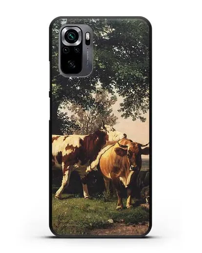 Чехол Стадо под деревьями (Шишкин Иван) силиконовый для Xiaomi Poco M5s