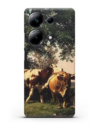 Чехол Стадо под деревьями (Шишкин Иван) силиконовый для Xiaomi Poco M6 Pro