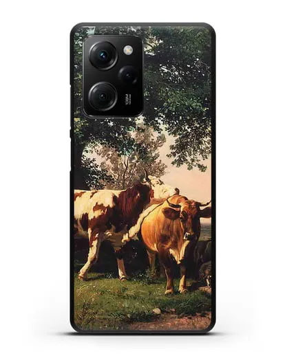 Чехол Стадо под деревьями (Шишкин Иван) силиконовый для Xiaomi Poco X5 Pro