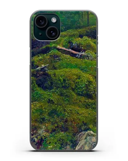 Чехол Мох. Корни (Шишкин Иван) силиконовый для iPhone 15 Plus