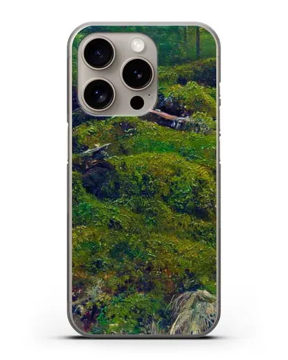 Чехол Мох. Корни (Шишкин Иван) силиконовый для iPhone 15 Pro