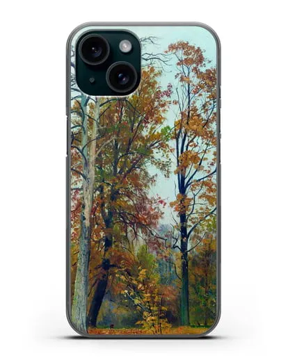 Чехол Осень (Шишкин Иван) силиконовый для iPhone 15